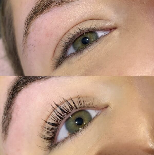 Lash lift and tint