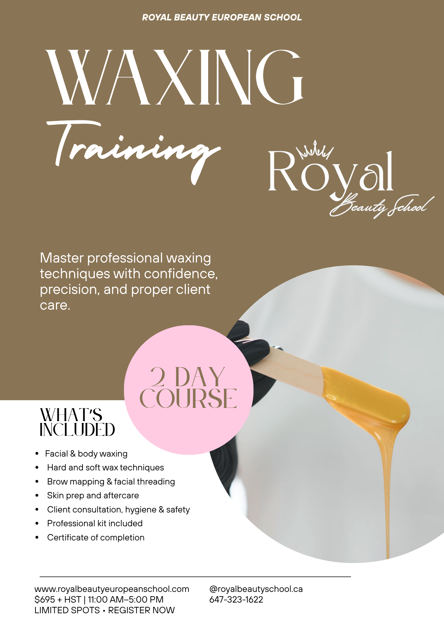 Full body + Face waxing Training
